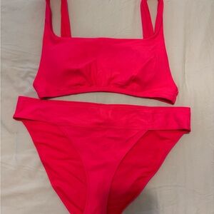 Aerie Women's Hot Pink Bikini Set